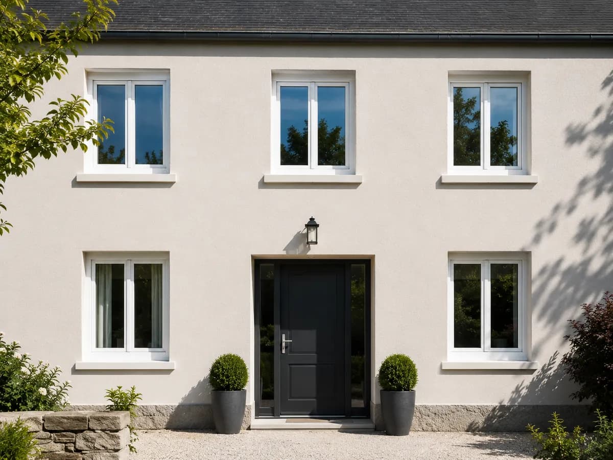 Maison rénovée équipée de menuiseries PVC neuves